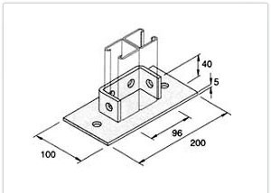 Double Channel Base Plate