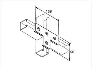 T Bracket 4 Hole